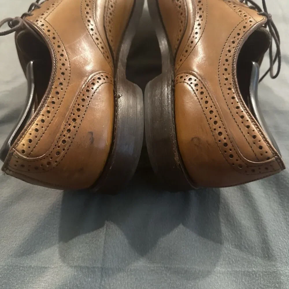 VTG Allen Edmonds Stuttgart Wingtip Oxford Dress Shoes Mens 10.5 D 9728 Walnut